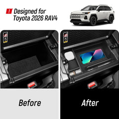 Two-layer storage tray by Bercicci improves organization in the RAV4