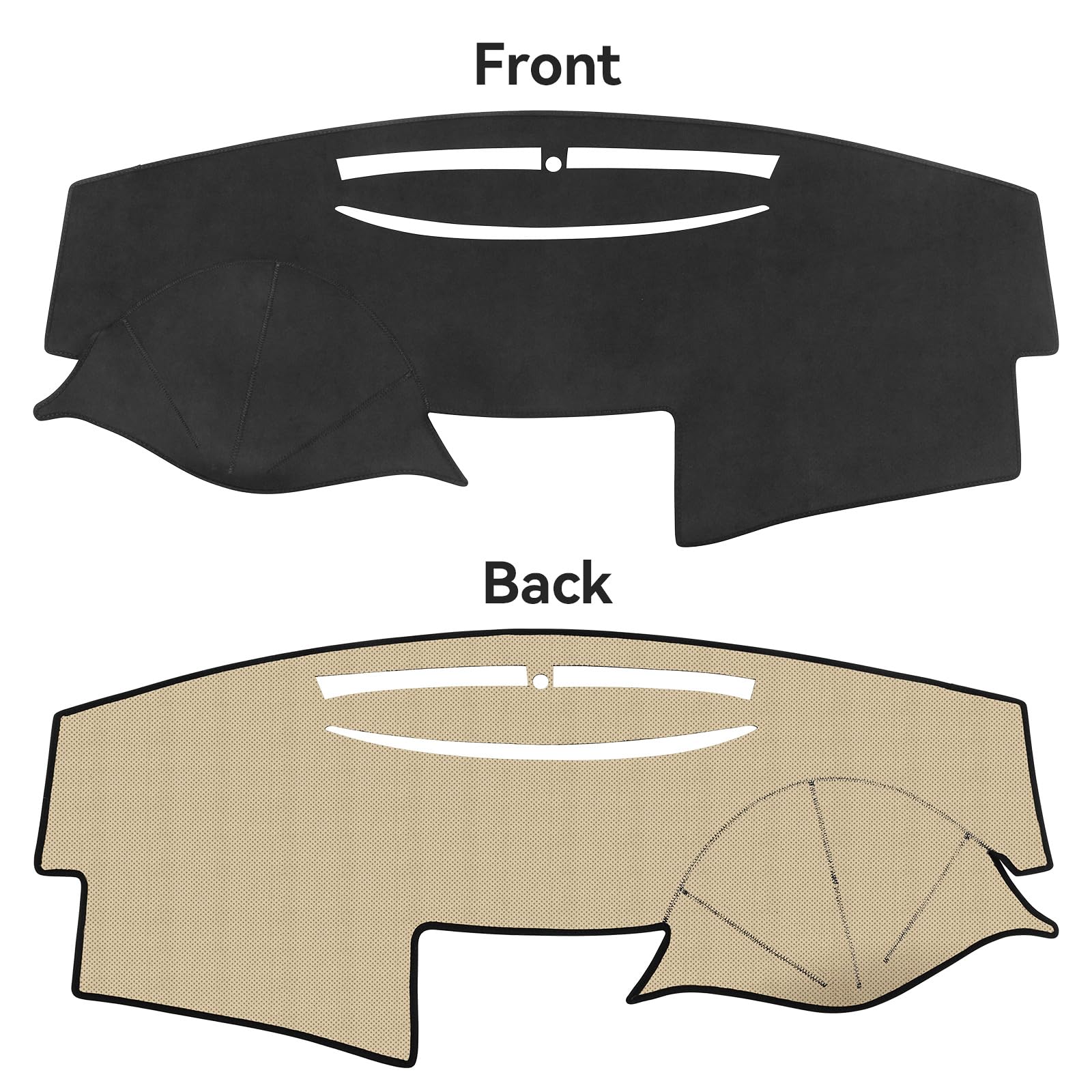 Protects Camry dash finish with Bercicci sun shield for a neat interior.