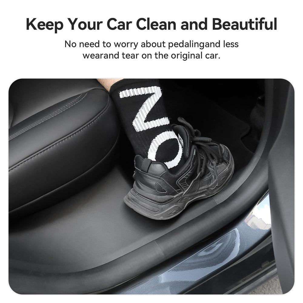 Bercicci protection against mud, sand and stains on Model Y sill.