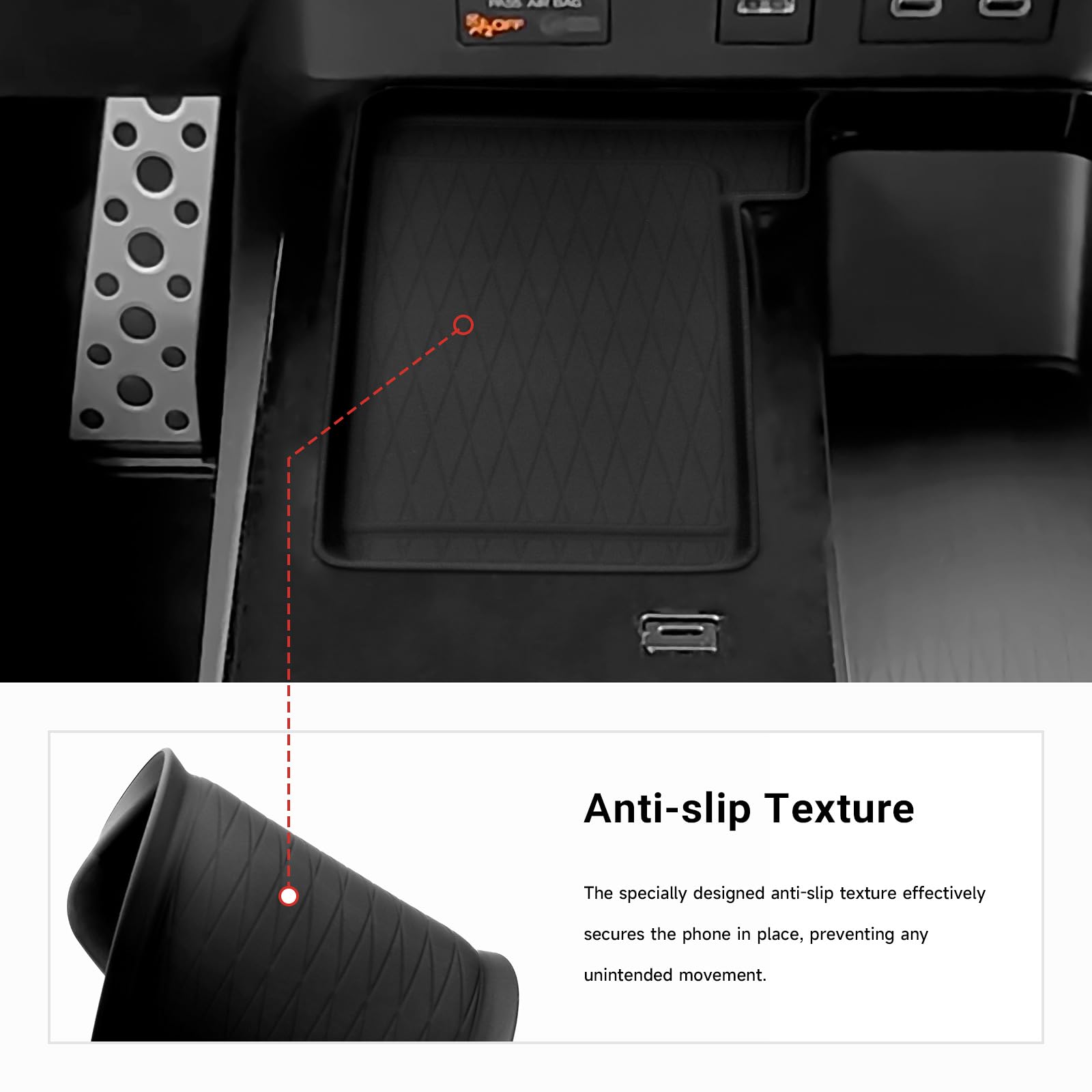 Bercicci protective silicone material guards against scratches and spills.