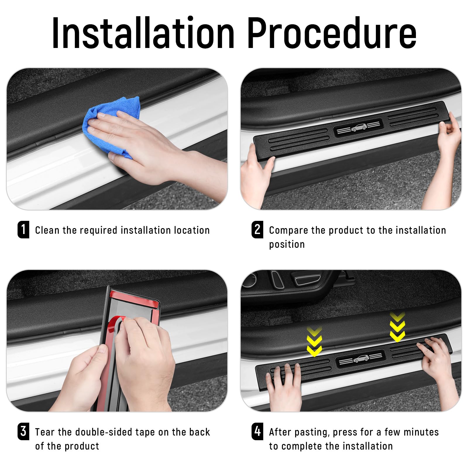 Bercicci RAV4 door sill protector all-weather guard protects door sills
