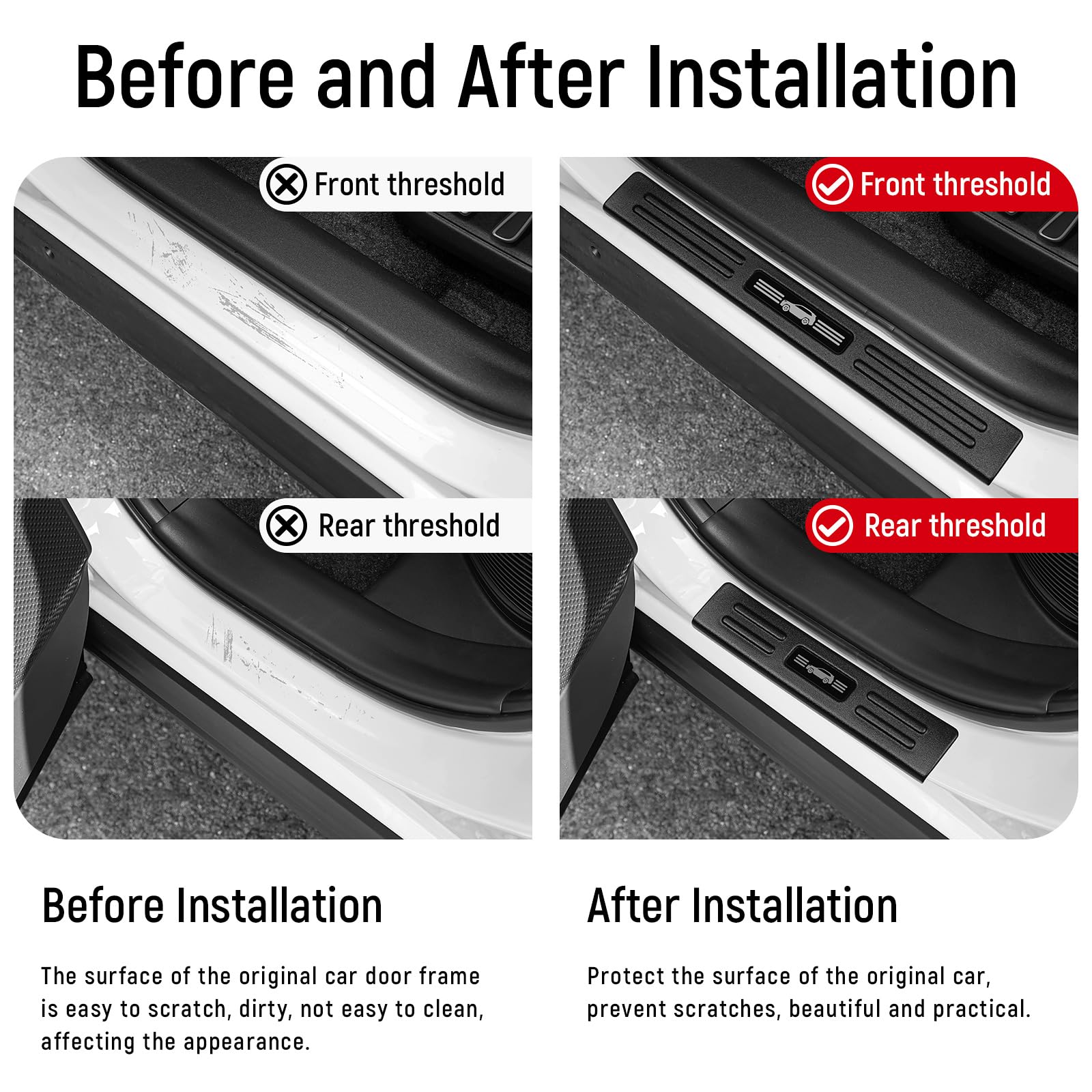 Bercicci RAV4 front right door sill protector shields dirt and damage