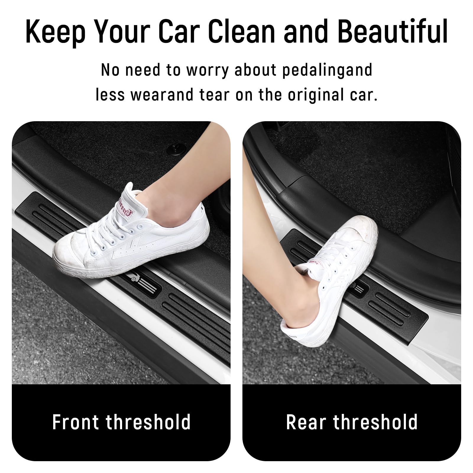 Bercicci RAV4 rear right door sill protector protects against mud and debris