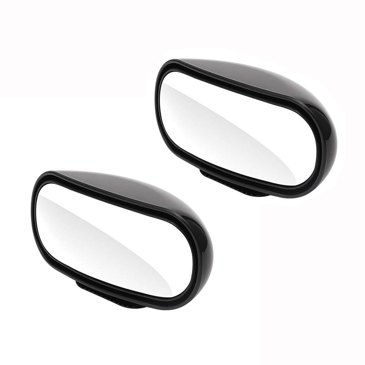 Berfi Life blind spot mirror pack installed on a car door for enhanced side visibility.