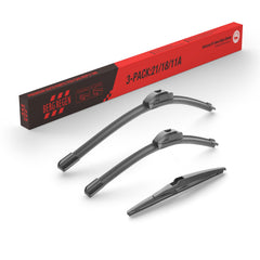 BERG REGEN 21-18 inch windshield blades with spoiler for stable high-speed wipes