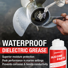 Berkland brake caliper lube prevents squeal and eases sliding pins.