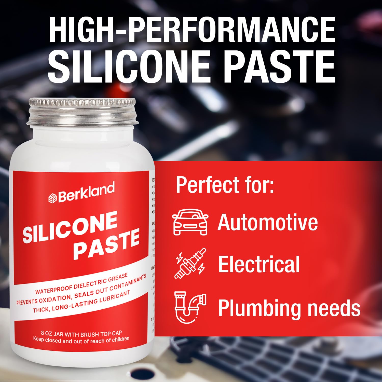 Berkland dielectric grease on connectors for reliable startup and smooth electrical contact.