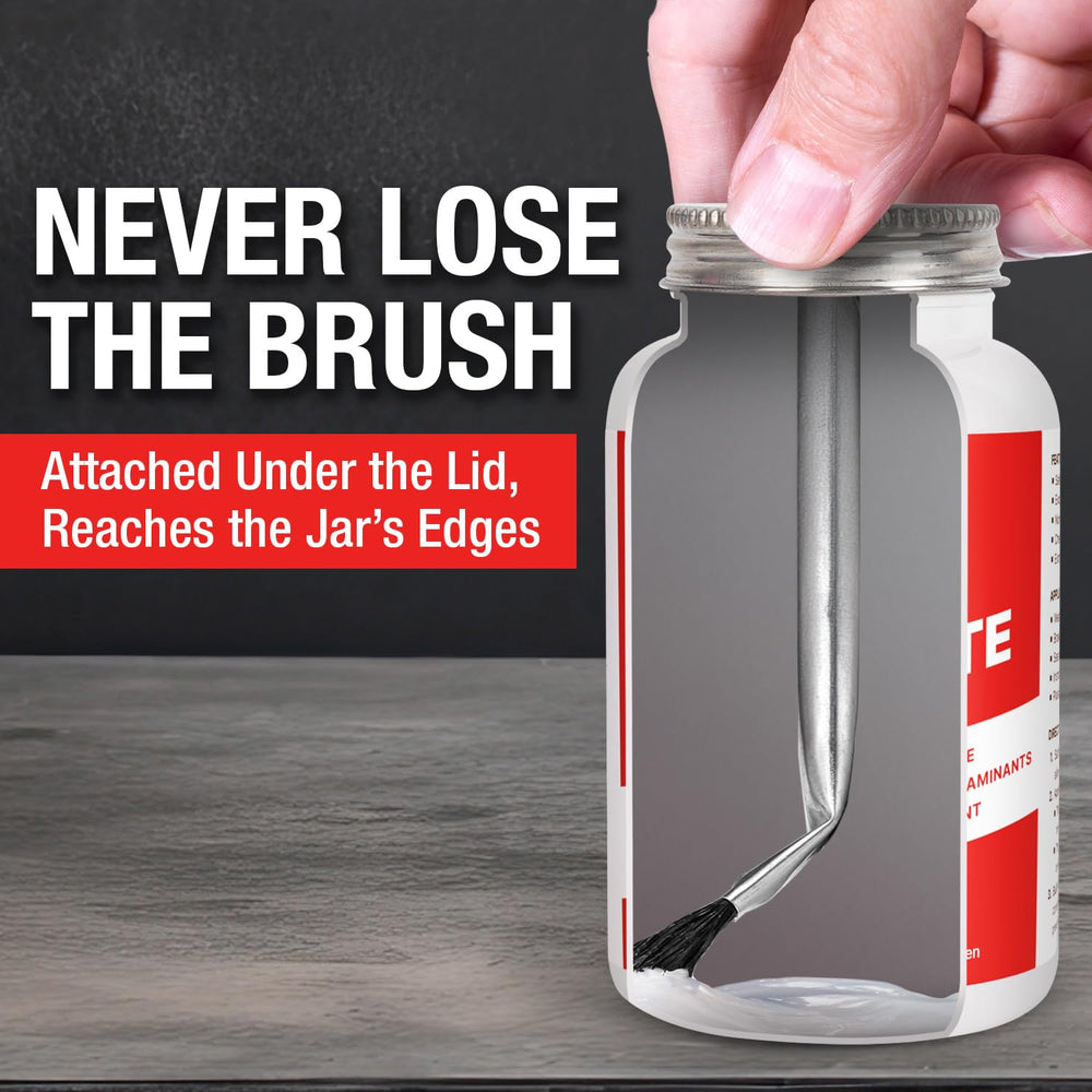 Berkland silicone paste with built-in lid brush for easy on-site application.