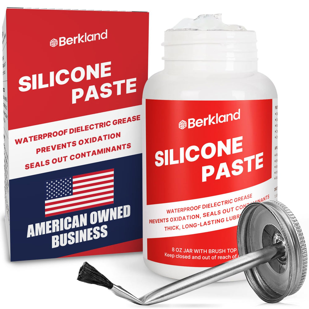 Berkland silicone paste dielectric grease tub shields electrical connectors with waterproof protection.