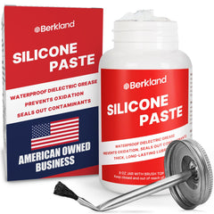 Berkland silicone paste dielectric grease tub shields electrical connectors with waterproof protection.