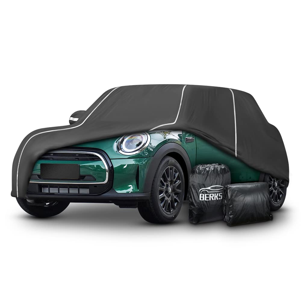 BERKSYDE Mini Cooper 2-Door full cover provides all-weather protection.