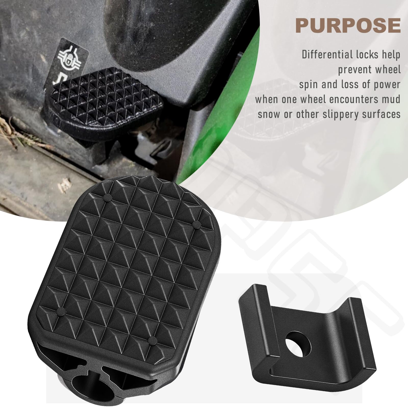 BERPSE pedal assembly image reveals included 3-pt lock clasp