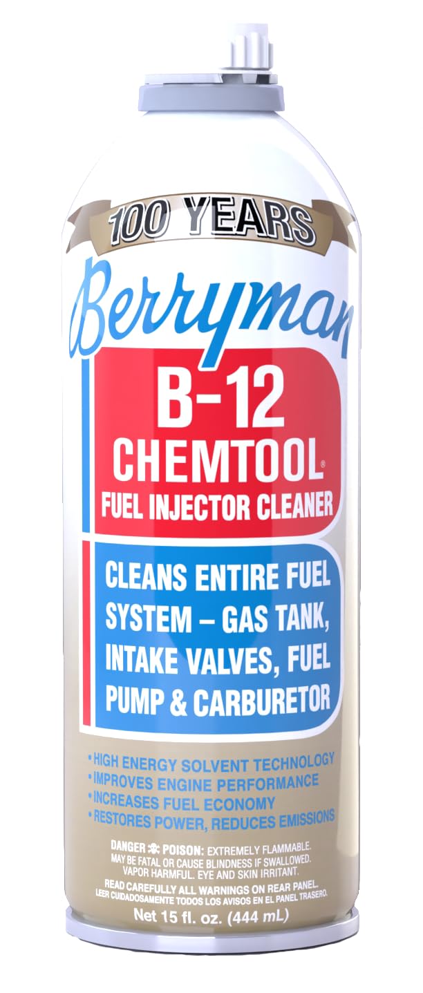 Berryman B-12 Chemtool bottle pour showing moisture dispersion for smoother fuel flow.