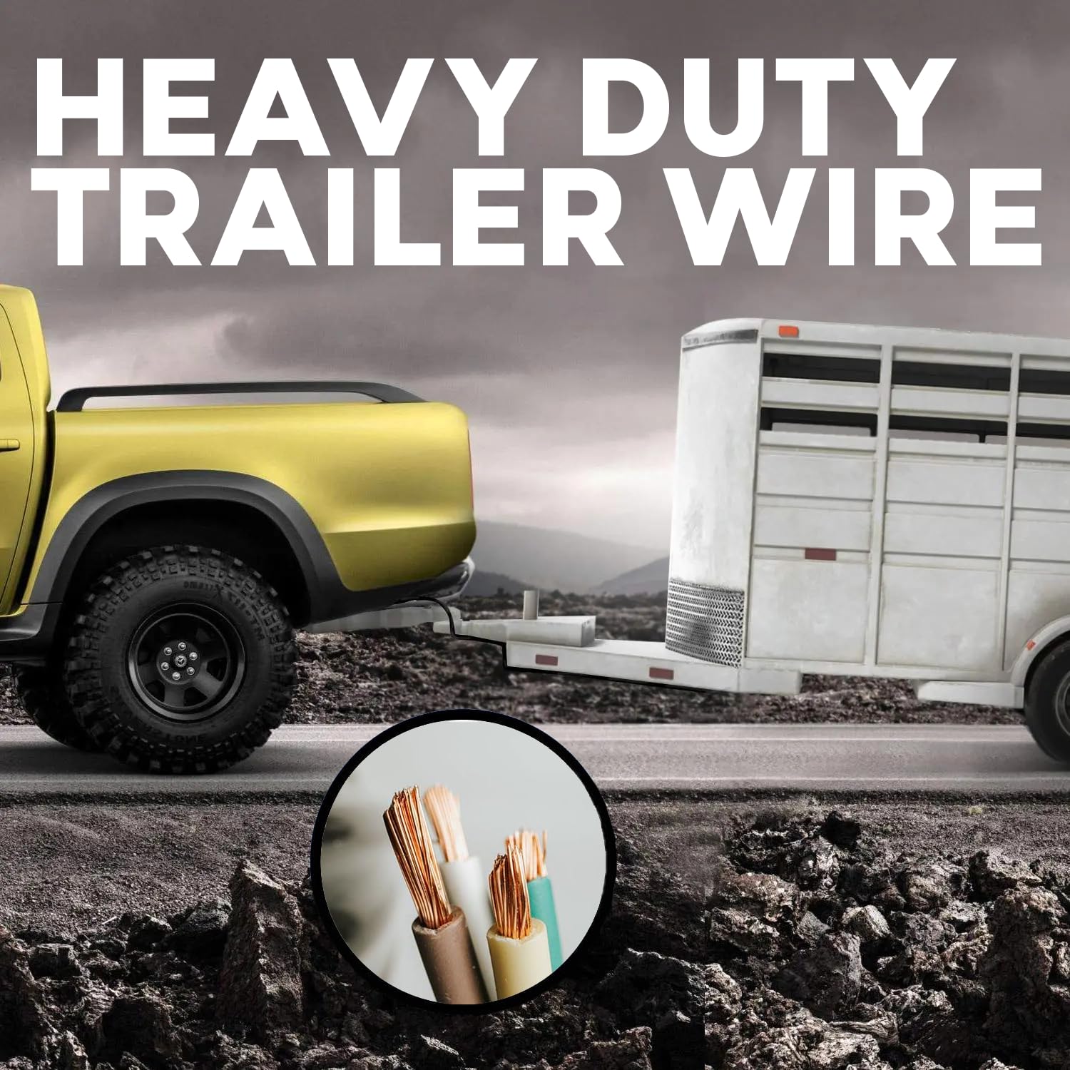 BEST CONNECTIONS 4-Way Trailer Wire 14-gauge conductor ensures robust power delivery.