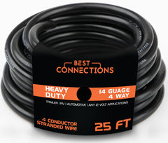 Best Connections 4Way trailer wire 25ft pack for durable towing setups.