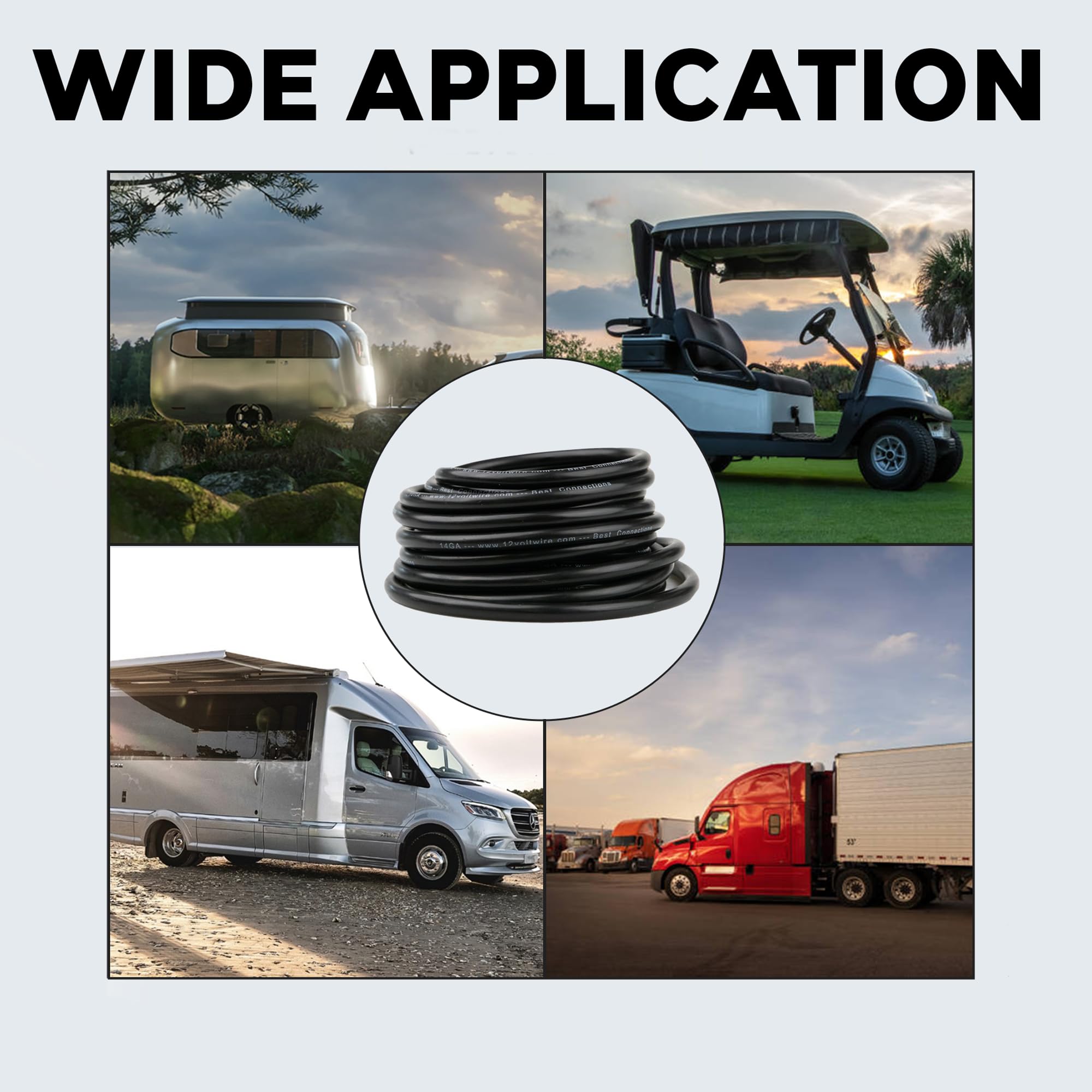 BEST CONNECTIONS 5 Way Trailer Wire durable wiring extension for heavy-duty use