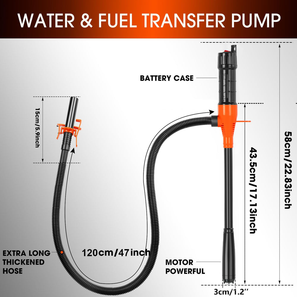 BestCosy 2.4 GPM flow moves water, diesel, or kerosene efficiently.