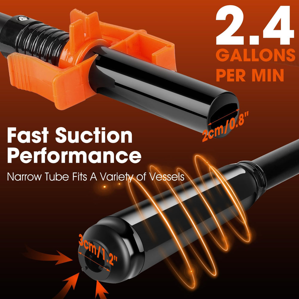 BestCosy battery-powered siphon pump ideal for quick fuel and water transfers.