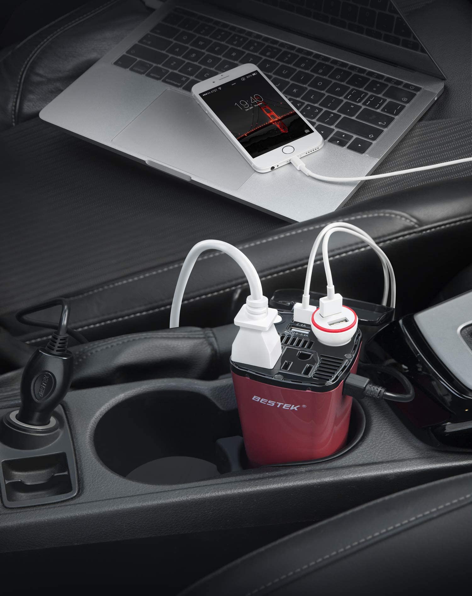 BESTEK 12V cigarette lighter socket supports additional power options