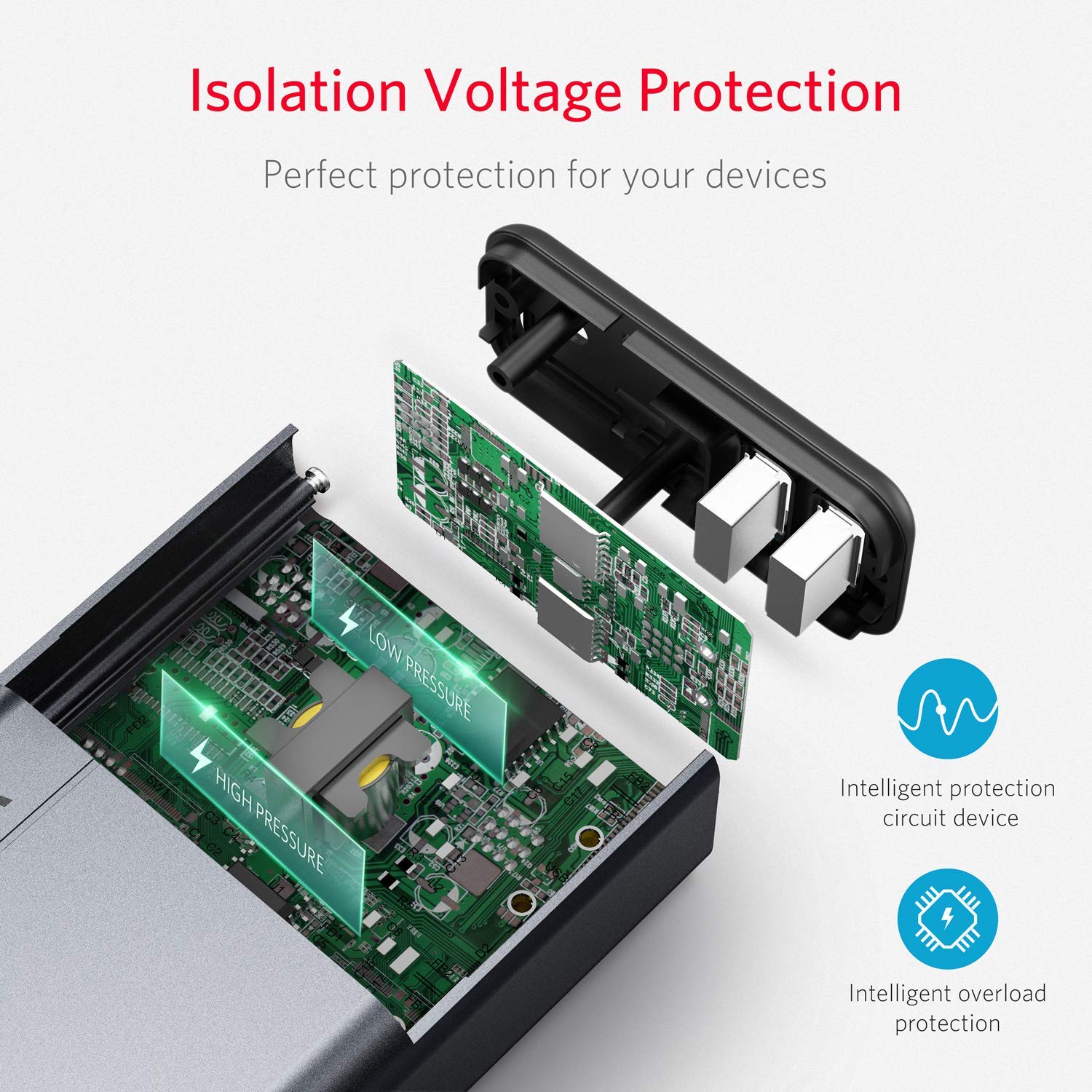 BESTEK 150W inverter durable metal housing built for long-lasting car power.