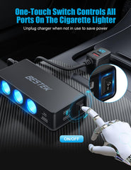 Bestek four USB-A QC30 ports ready for smartphones and tablets.