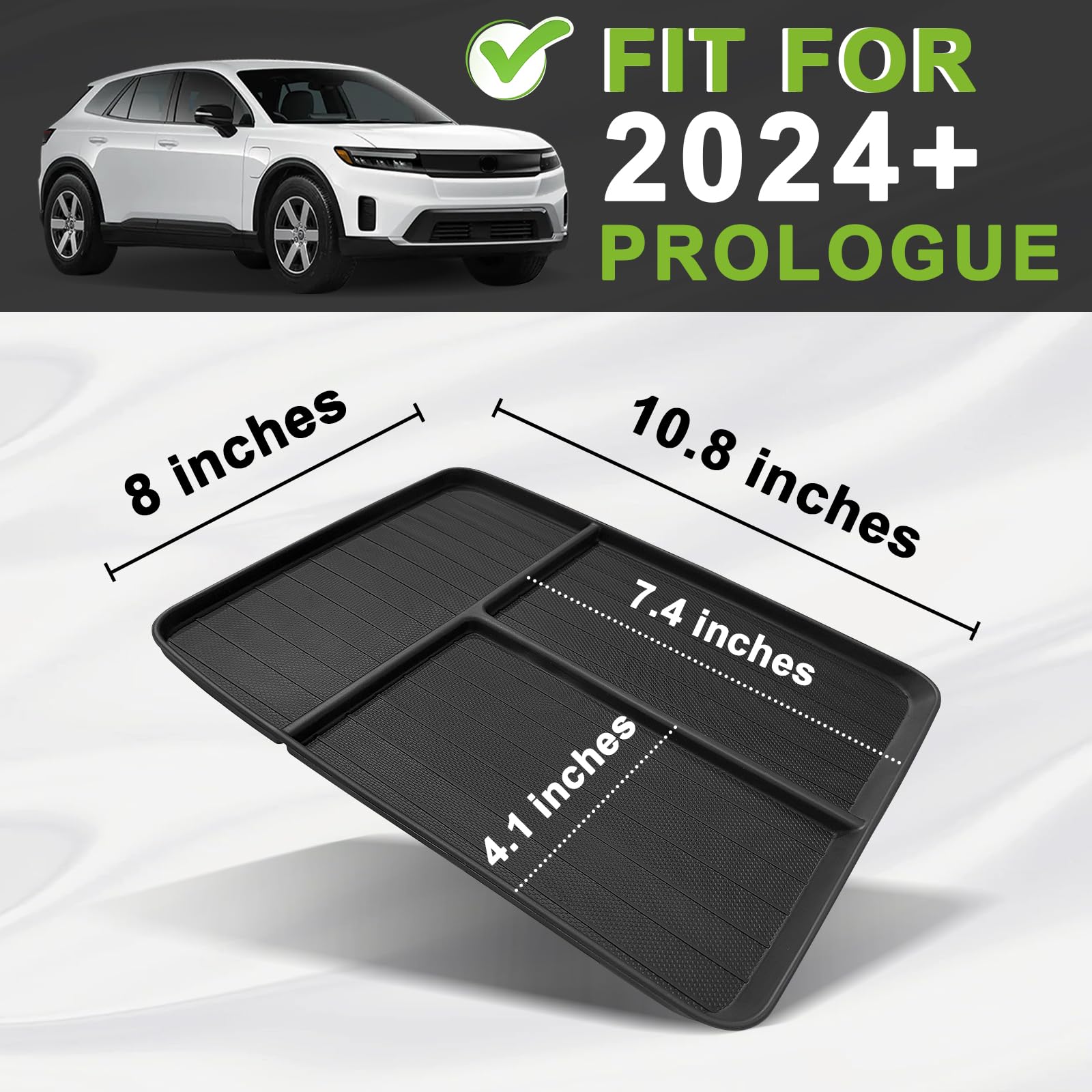 BestEvMod center-console tray eases access and keeps items organized while driving.