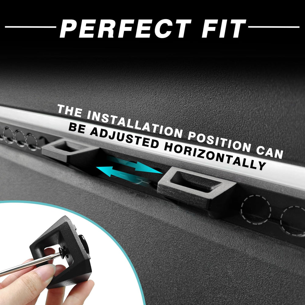 Versatile tie-down locations ideal for ropes, carabiners, and straps.