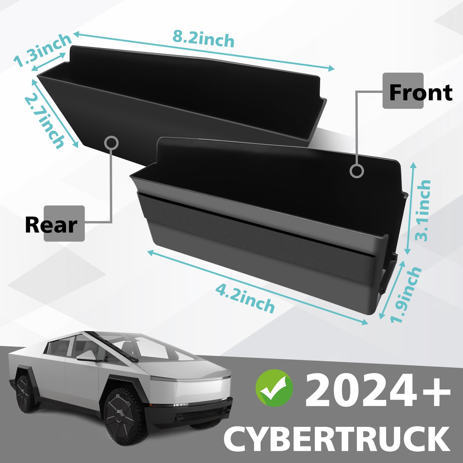BestEvMod Cybertruck rear door tray for easy access