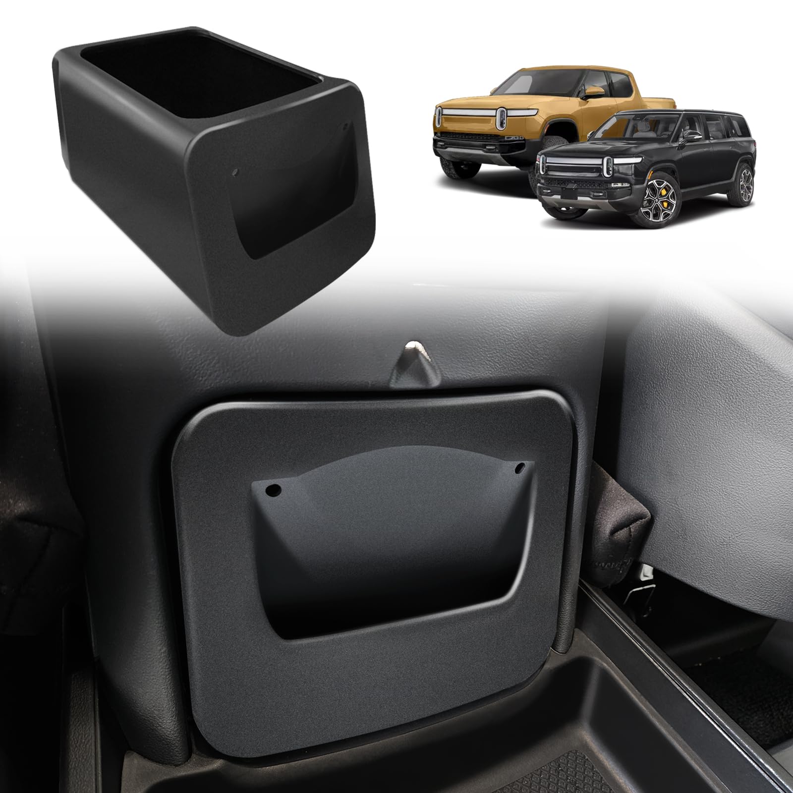 BestEvMod lockable camp speaker drawer fits Rivian R1T/R1S for secure storage
