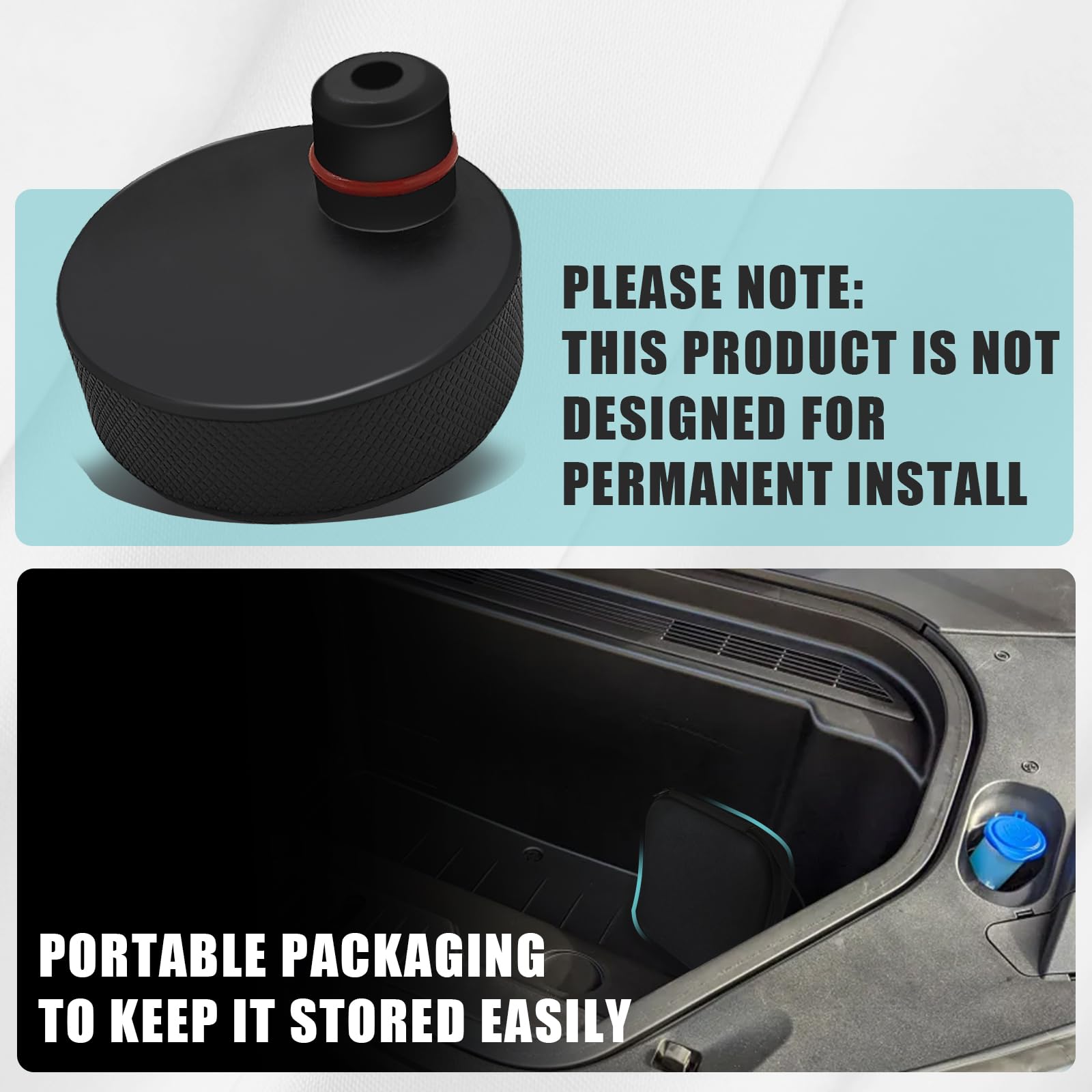 BestEvMod Mach-E jack pad set packaging keeps pads organized for storage.