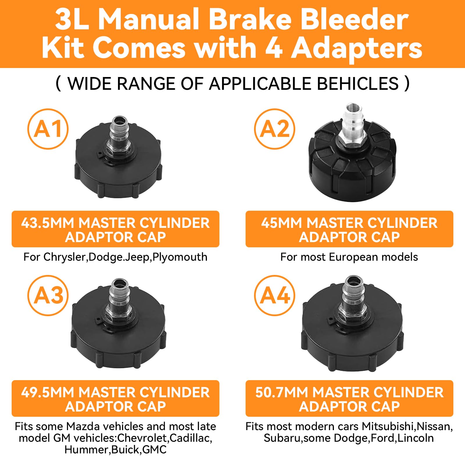 BESTGLOAL 3L brake bleeder bottle 1L captures fluid during bleeding.