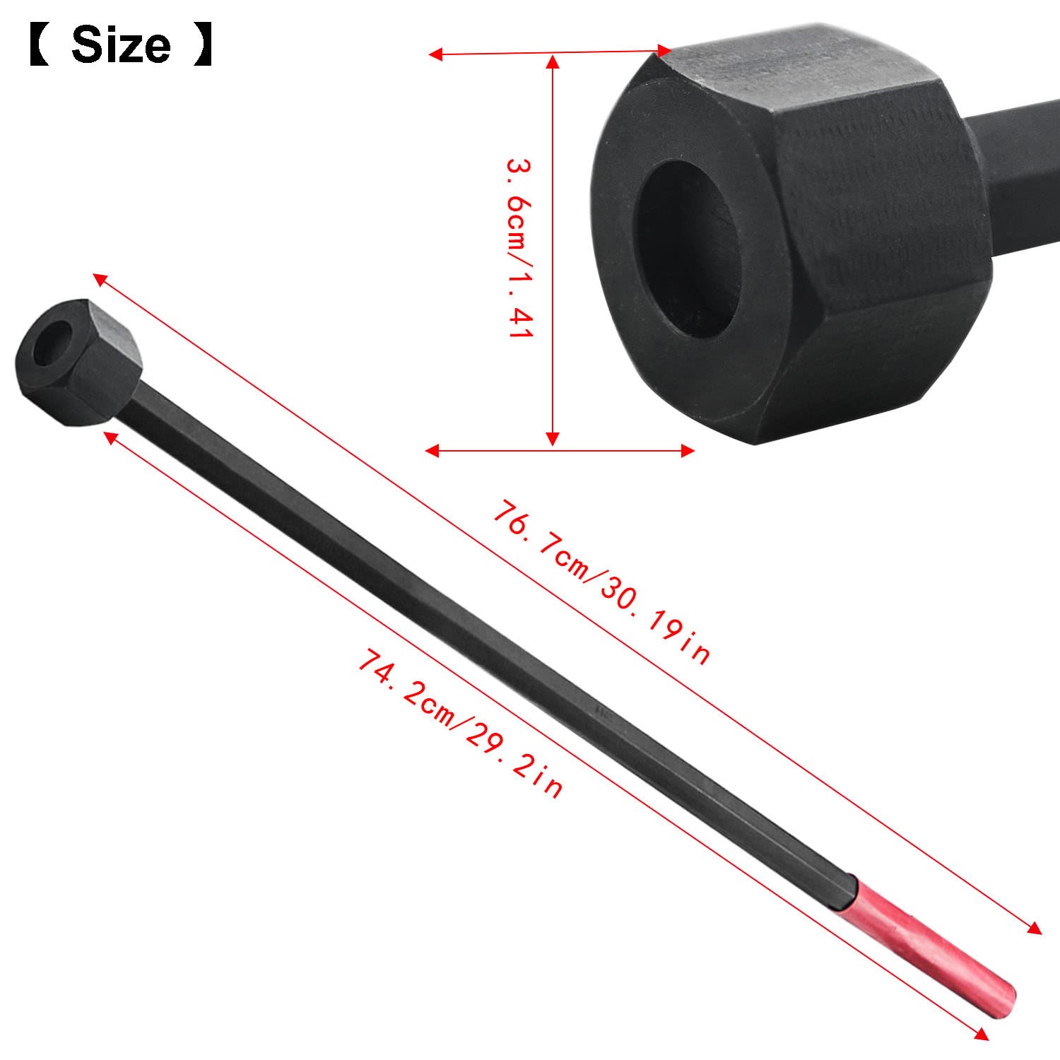Bestong 6-inch heat-shrink end protects oil seals during use.