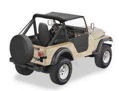 Bestop Traditional Bikini Top CJ-5 front view with retro styling and secure fit.