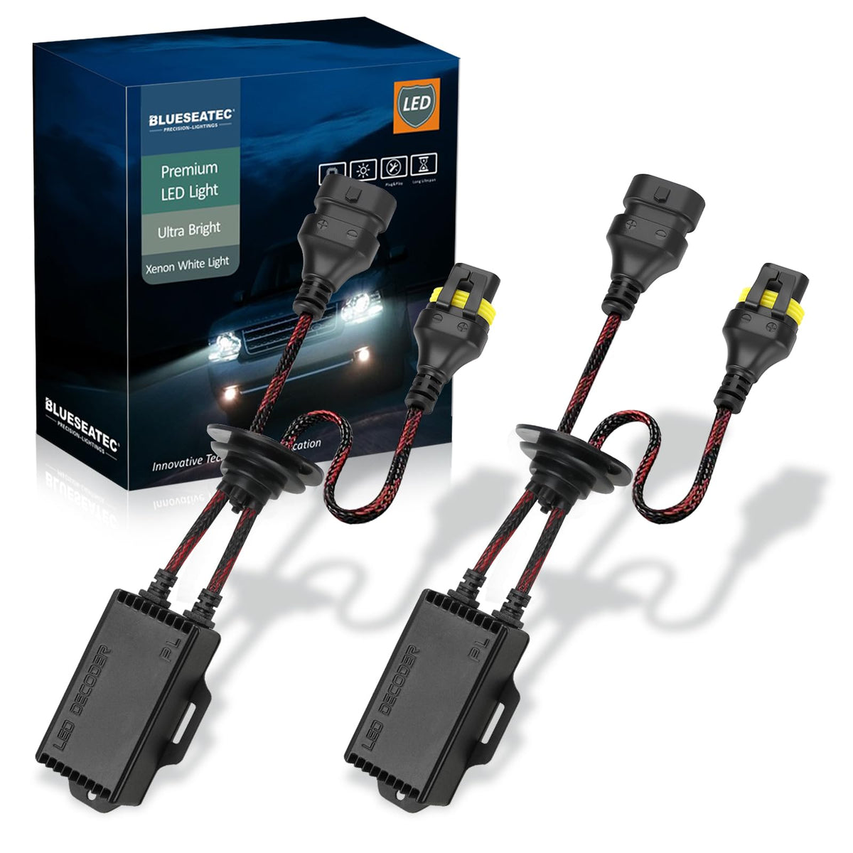 Bestview 9005/9006 canbus decoder pack compatible with LED lights for reliable performance.