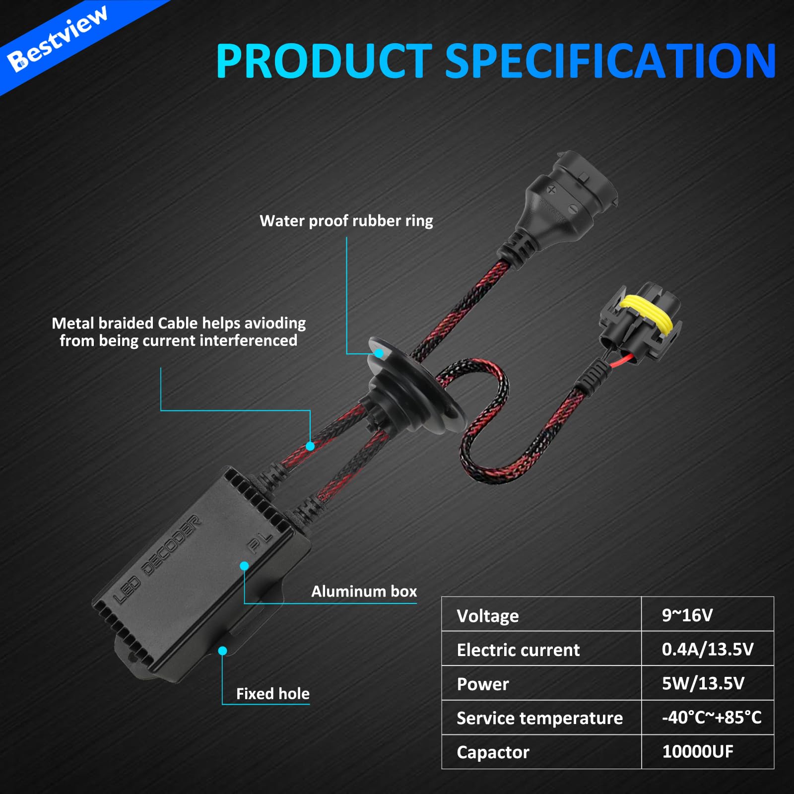Bestview aviation aluminum casing for heat dissipation