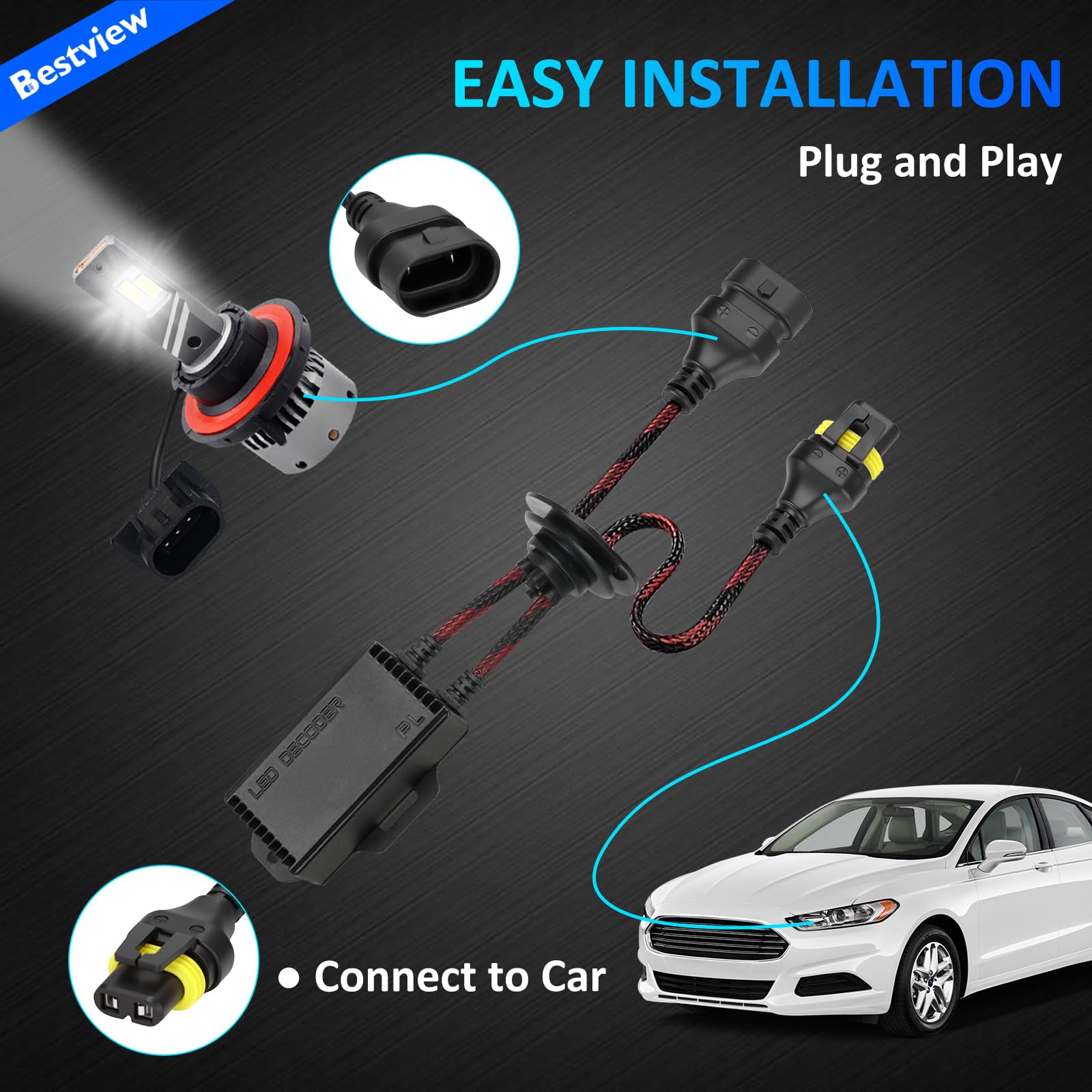 Plug-and-play installation with no wiring modifications required.