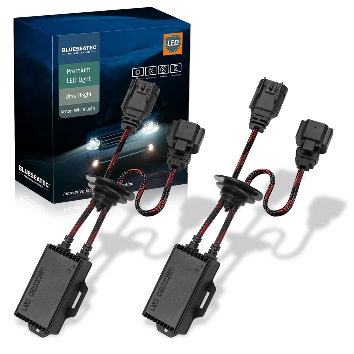 Bestview H13 9008 canbus decoder pack reduces LED headlight flicker and improves reliability.