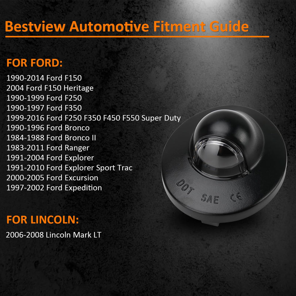 Bestview IP67 waterproof housing for all-weather license plate lights