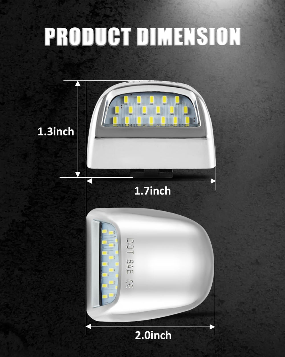 Bestview IP68 waterproof license plate light designed for durable outdoor use