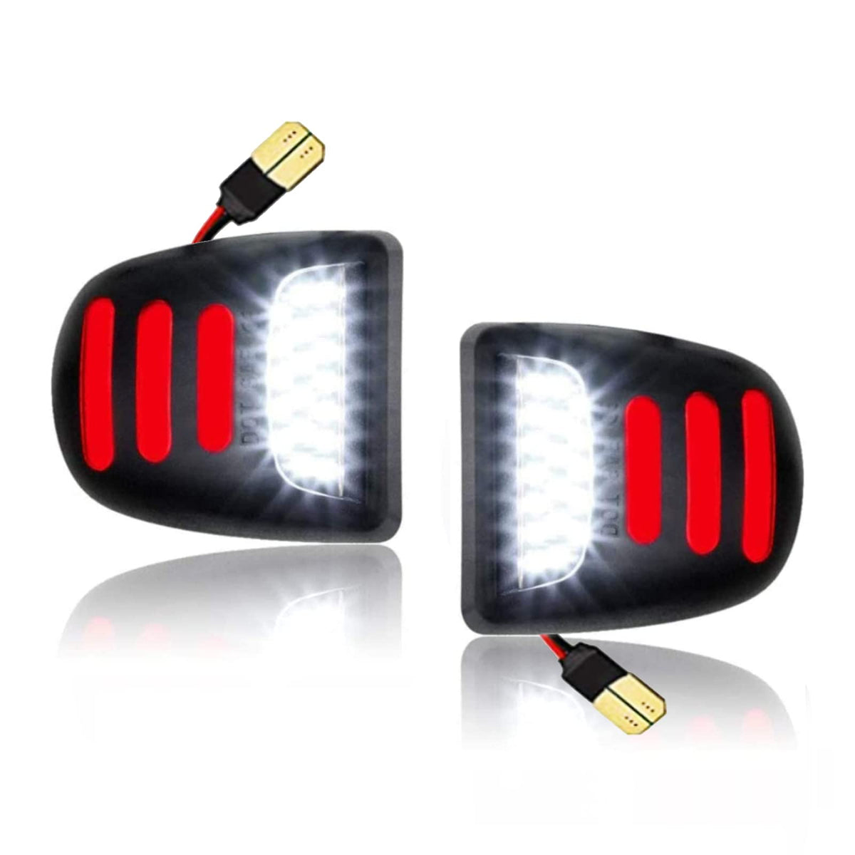 Bestview LED license plate light with 6000K white LEDs for clear night visibility.