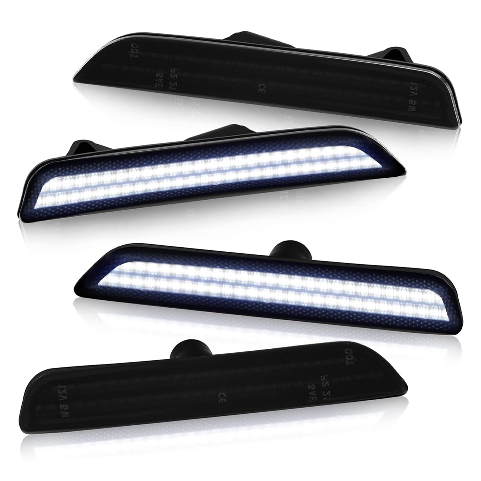 Bestview LED front left smoked side marker for Mustang