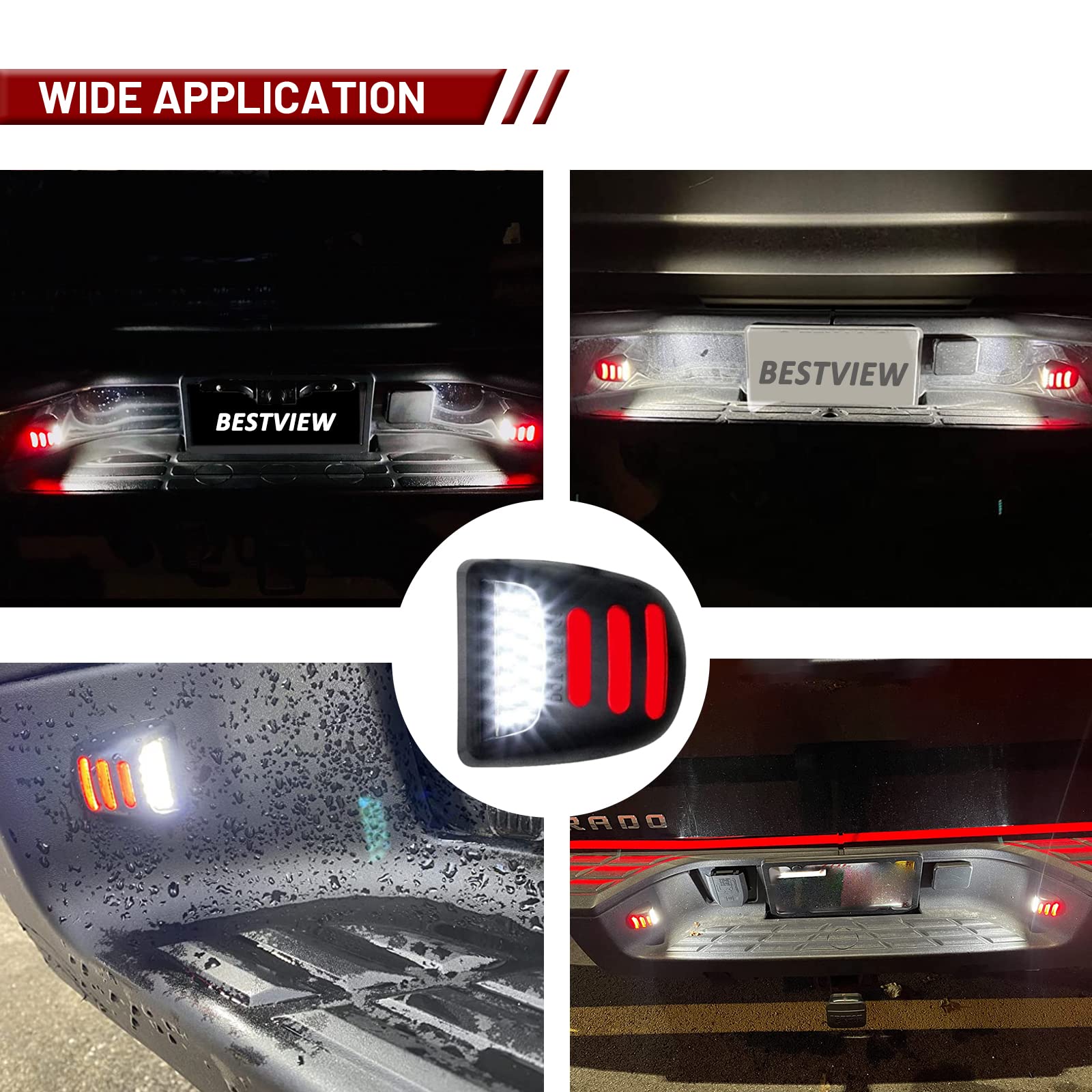 Bestview lighting kit offering improved plate visibility for night driving.