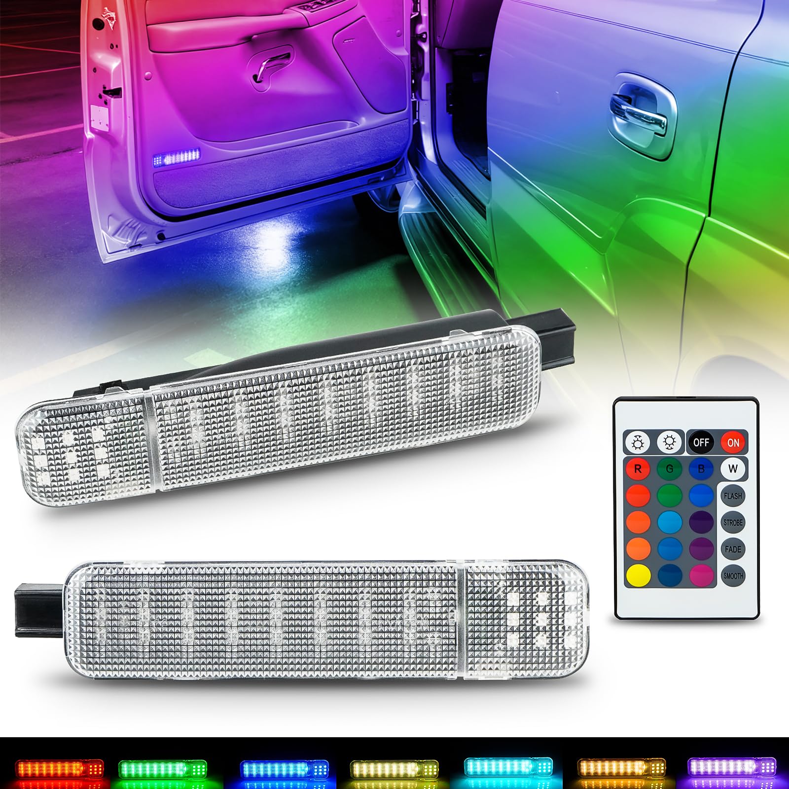 Bestview RGB door panel light IP67 waterproof design for rugged use