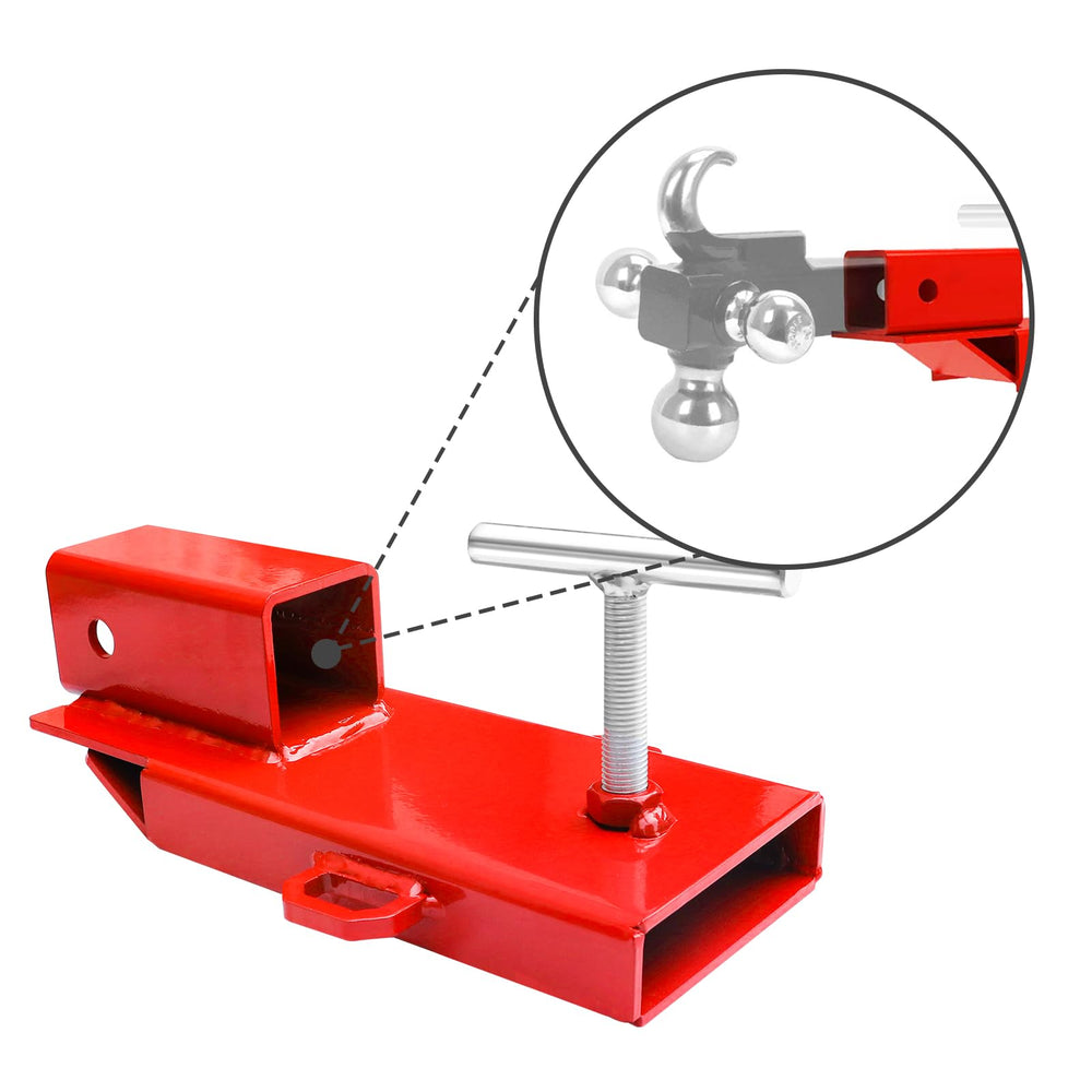 Bestzheyu 2-inch receiver enables versatile use with boats, RVs, and trailers.