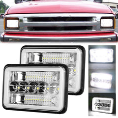 BESTZHEYU 4x6 LED headlights front view for improved night visibility
