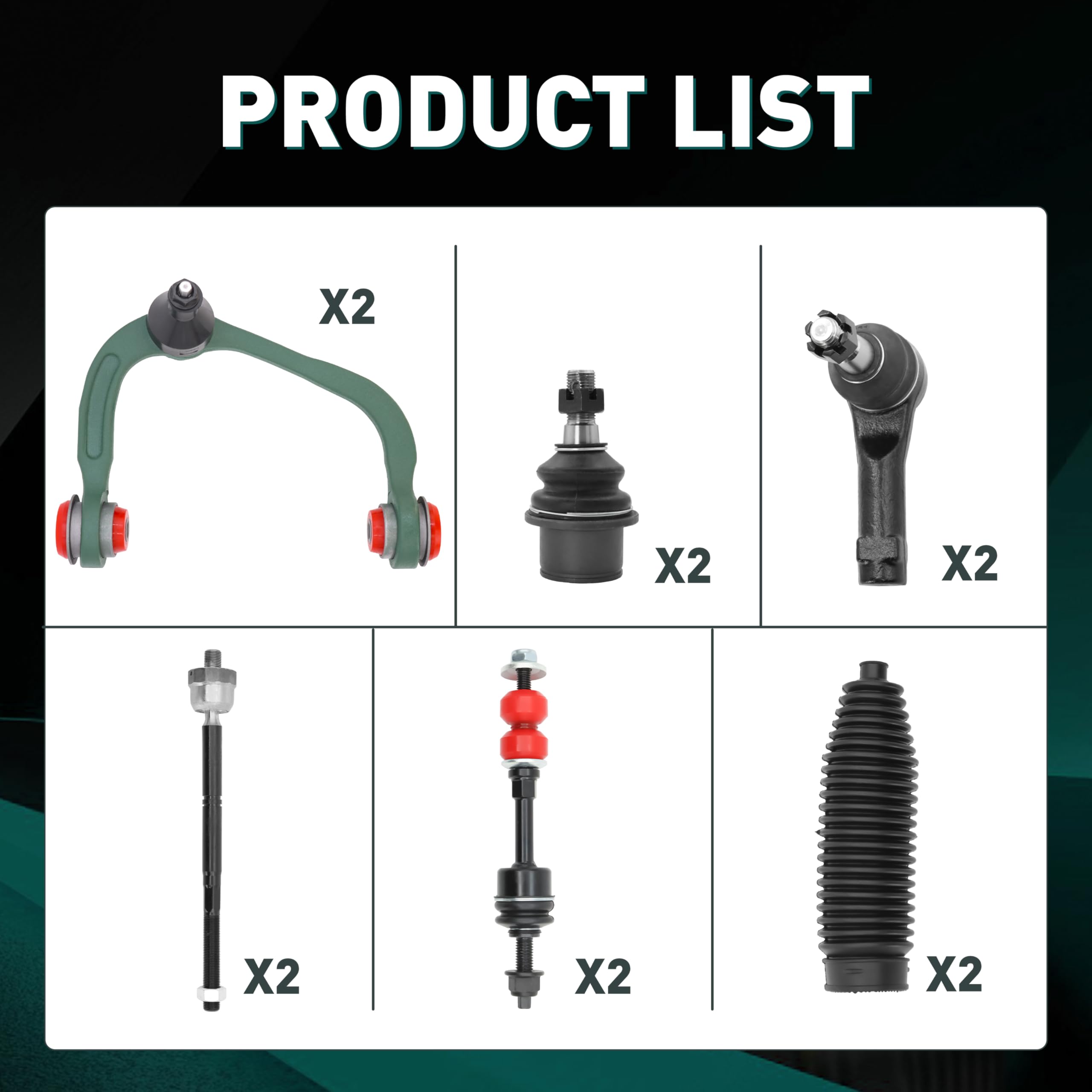 BETEIIAU front end assembly kit front end components for direct fit and balanced performance