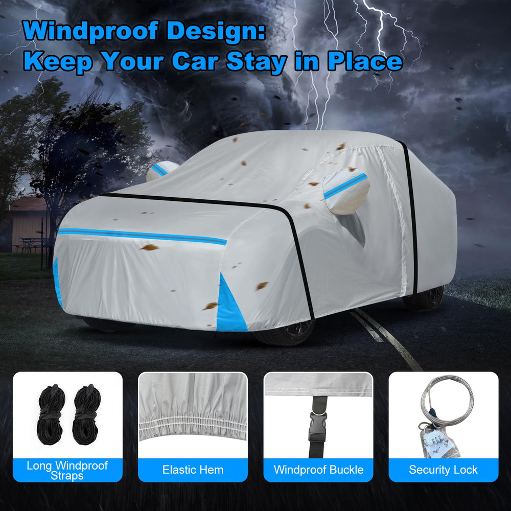 BETERNY windproof straps secure the cover in windy conditions.