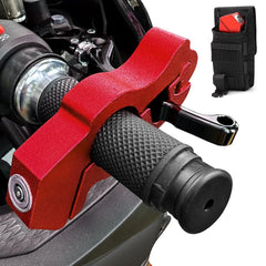 BeTime motorcycle lock showing a heavy-duty grip for secure parking.