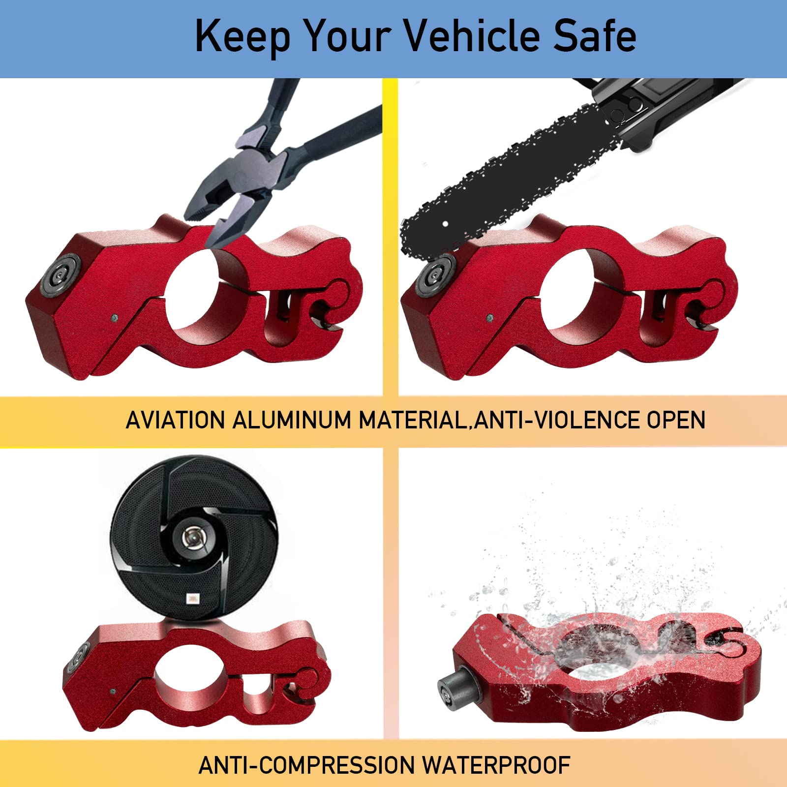 BeTime lock demonstrated as weatherproof for all-season use.