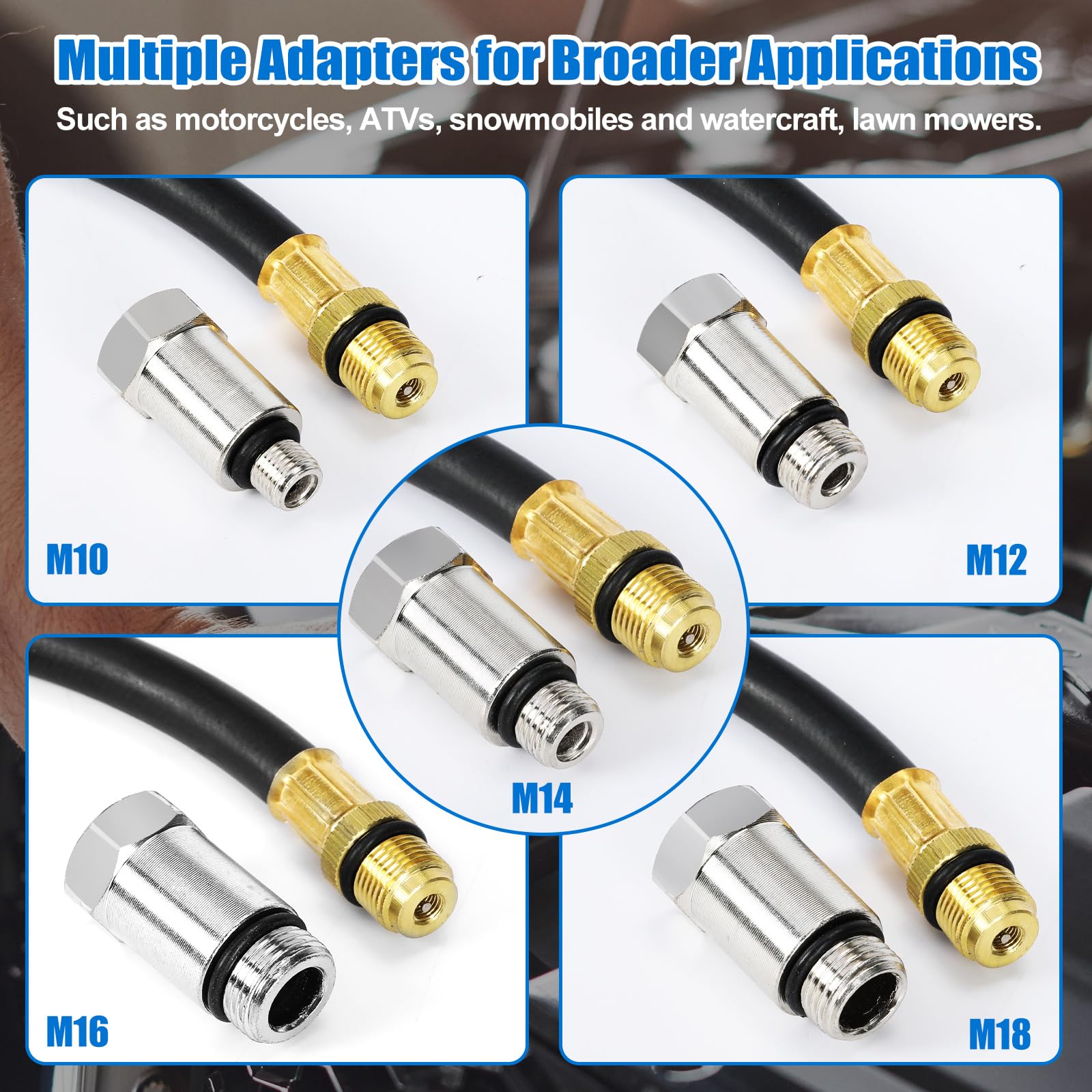 BETOOLL adapters for cars, boats, trucks and more in the kit